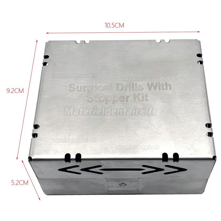 Fraise chirurgicaux pour implants dentaires avec butée (21pièces/Set)